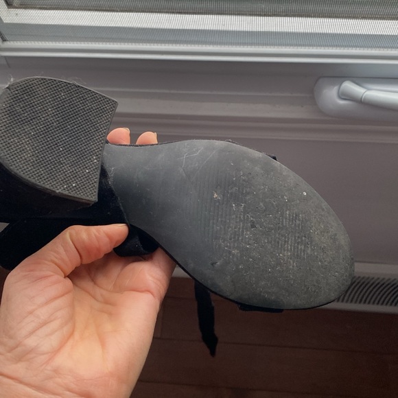 Steve Madden block heel lace up black shoes, size 7 - Picture 11 of 11